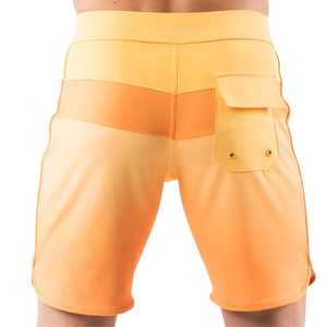 Shorts de bain pour hommes, orange clair, à séchage rapide, avec cordon de serrage, pour la plage, les sports nautiques - Product Image 2