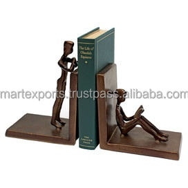 Porte-livres en aluminium de style moderne, faits à la main, solides, avec base antidérapante pour bureau d'étude, maison, bureau, bibliothèque - Product Image 5