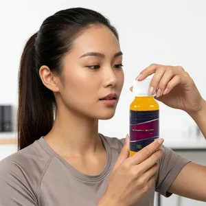 Shot énergétique au goût sucré et acidulé longue durée, vitamines pour adultes, bouteille en plastique de 60 ml, non destiné aux femmes enceintes ou aux nouveau-nés - Product Image 3