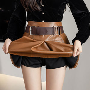 Jupe en cuir d'agneau extra doux pour femme, nouvelle collection, toutes couleurs et tailles, jupe en cuir élégante à vendre - Product Image 3