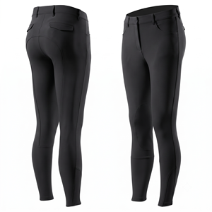 OEM Drop Shipping Leggings Riding <b>Men</b> Horse Riding Pants Tights With Pocket Anti-pilling Horse Riding Breeches - Product Image 2