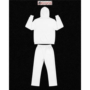 Conjunto Deportivo Personalizado Blanco para Hombre, Sudadera con Capucha y Pantalones Jogger, Ropa Deportiva Casual al por Mayor, Ropa de Calle, Ropa de Gimnasio, Conjunto de Dos Piezas - Product Image 6