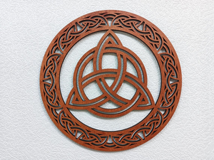 Arte de Pared de Madera con Nudo Celta, Escultura Decorativa de Madera para Colgar en la Pared, para Sala de Estar, Dormitorio, Oficina y Decoración Rústica del Hogar - Product Image 4