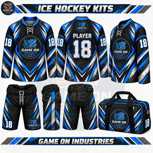 Ensemble d'uniformes de hockey sur glace personnalisés 2026 – Tenue de sport en polyester (maillot, pantalon, short, casquette, chaussettes) – Vente en gros usine OEM/ODM - Product Image 5