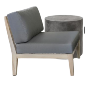 Ensemble de meubles de patio d'extérieur Modway Clearwater comprenant un élégant canapé modulaire avec des coussins gris clair et un bois de teck durable - Product Image 3