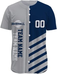 Camiseta de Béisbol Sublimada, Poliéster Transpirable de Secado Rápido, para Entrenamiento de Béisbol y Softbol - Product Image 5
