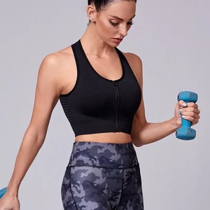 Wholesale Gym Activewear Fitness Workout Sport Wear High Impact Sports Bra Front Zip Padded Yoga Bra for Women - Product Image 6