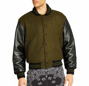 Ropa de calle de alta calidad, ropa personalizada, chaqueta de talla grande de béisbol de lana de invierno para hombre - Product Image 1