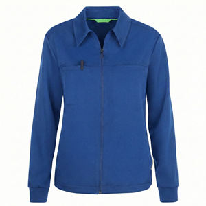 Chaquetas Médicas Profesionales Personalizadas al por Mayor con Cierre de Cremallera, Cuello de Camisa, Ranura para Bolígrafo y Puños Acanalados para Hospital - Product Image 2