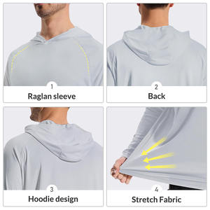 เสื้อฮู้ดตกปลาสำหรับผู้ชาย ดีไซน์สวยงามทันสมัย ตัดเย็บอย่างดี สวมใส่ง่าย - Product Image 4