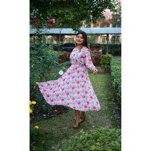 VESTIDO DE UNA PIEZA ESTAMPADO GEORGETTE A LA MODA SKY - Product Image 5