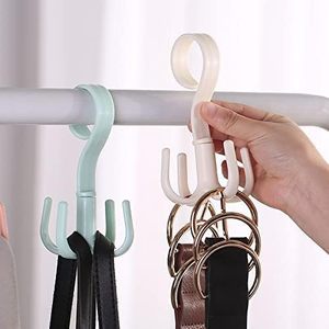 3 Pack 360 Degree Rotatable 4 Claw Wall Mount <b>Hooks</b> Self Adhesive Multi Purpose Hanging Organizer for Kitchen and Closet - Product Image 5