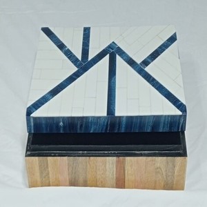 Elegant Style Best Quality Handmade TIME 2 DECOR Modern Square Wood Coaster for Home <b>Table</b> Decor Custom Logo Bulk Price India - Product Image 3