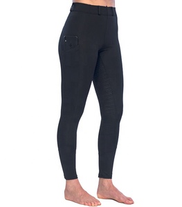 Culotte d'équitation en nylon spandex dernier cri à la mode pantalon en silicone à siège complet pour femmes vêtements équestres leggings de cheval pour l'équitation - Product Image 3