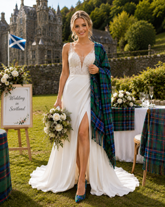 Escarpins écossais à motif tartan pour femme, style classique de luxe, talons aiguilles à carreaux pour mariage et soirée, vente directe usine - Product Image 6