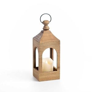 Stylish Wooden Lantern Handmade Farmhouse Decorative Piece For Home Entryway Dining <b>Table</b> And <b>Patio</b> Display - Product Image 5