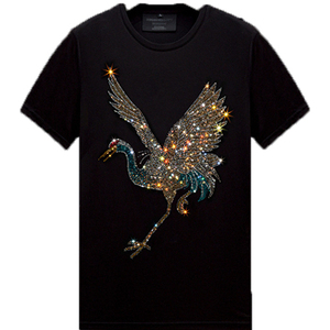เสื้อยืดพิมพ์ลายกากเพชร คุณภาพสูง แฟชั่นใหม่ ขายดีที่สุด ผลิตตามสั่ง ผ้าฝ้าย 100% ระบายอากาศได้ดี พร้อมจำหน่าย รับผลิตแบบ OEM - Product Image 2