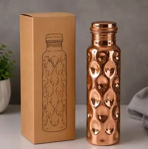 100% Pure Copper Bottle Customize Design For Royal Copper Water Bottle Drink Water Bottle <b>Top</b> Selling Handmade Handcrafted - Product Image 1