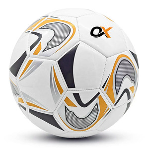 Ballon de football personnalisé Oxva Industries avec chambre à air en butyl, léger, écologique, haute rétention d'air - Vente en gros directe usine - Product Image 4