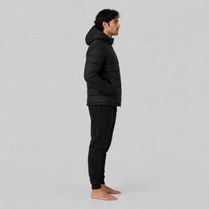 Doudoune Homme Haute Qualité Tendance Brillante à Capuche Courte et Épaisse – Blouson d'Hiver Matelassé Brillant pour Homme - Product Image 5