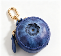 Porte-monnaie porte-clés fin en cuir PU, motif fruits (fraise, citron, avocat), mignon, de luxe, écologique, mini, design, portefeuille léger