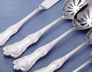 Luxurious Designer <b>Victorian</b> Fleur Silver Stainless Steel Cutlery Set <b>Mirror</b> Polish For Dining Buffet Dessert And Serving - Product Image 3