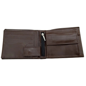 Genuine Leather <b>Wallet</b> <b>For</b> <b>Men</b> Brown Stylish Durable Multi Cardholder Slim Pocket Cash Note Compartment Chain Coin <b>Wallet</b> Luxury - Product Image 2
