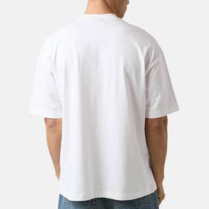 Camisetas de Hombre de Alta Calidad, 350 g/m², Algodón Grueso, Estilo Casual, Corte Regular, Cuello Redondo, Manga Corta, Color Blanco - Product Image 5