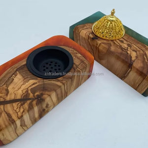 ที่ใส่บาคูร์ไม้เคลือบอีพ็อกซี่สุดหรู ดีไซน์ใหม่ล่าสุด สำหรับตกแต่งบ้านเพื่อการพิธีกรรมทางจิตวิญญาณ และคอลเลกชันเทศกาลอีดและรอมฎอน - Product Image 1