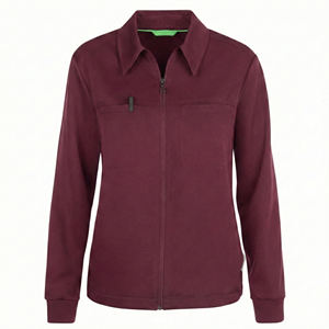 Blouse de travail personnalisable OEM pour hôpital, veste de médecin et infirmière, fermeture éclair intégrale, col à revers, multi-poches, prix de gros - Product Image 2