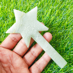 ที่ยอดเยี่ยมสีเขียว Aventurine ดาวติดมายากลสำหรับการรักษา Aventurine เพิ่มโอกาสและดึงดูดโชค - Product Image 1