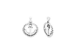 Colgante de ancla en círculo de cuerda - Product Image 1