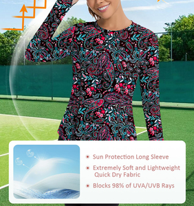 Nuevo Diseño, Camiseta de Pesca para Mujer, Impermeable, Transpirable, Talla Grande, UPF 50, Resistente al Viento, Antibacteriana, Protección Solar, Manga Larga, Estampada - Product Image 3