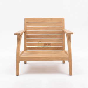 Makalu Single Seat Chair Teak Garden Modern Outdoor Wood <b>Armchair</b> Durable Design Portable Lightweight Villa - Product Image 2