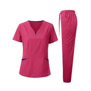 Uniformes Médicos de Alta Calidad para Enfermeras, Conjunto de Chaqueta y Pantalones Deportivos para Hospital - Product Image 1