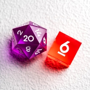 ชุดลูกเต๋าเรซิ่นสีน้ำเงินขอบคม D20  ปลอดสารพิษ วาดลายด้วยมือ สำหรับเกม RPG บนโต๊ะ ขายส่ง - Product Image 5
