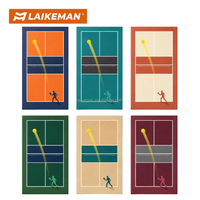 Revêtement de sol pour terrain de pickleball, directement du fabricant, revêtement acrylique PVC, sol sportif intérieur/extérieur pour clubs et centres d'entraînement