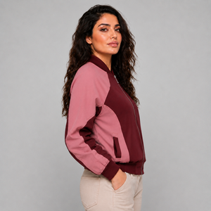 Chaqueta Bomber para Mujer, Logotipo Personalizado, Ligera, Cierre Completo, Ropa Casual, Resistente al Viento, Chaqueta Bomber de Alta Calidad - Product Image 4