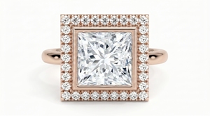 Anillo de Compromiso con Diamante Corte Princesa para Mujer, Diamante Clásico Cultivado en Laboratorio - Product Image 3
