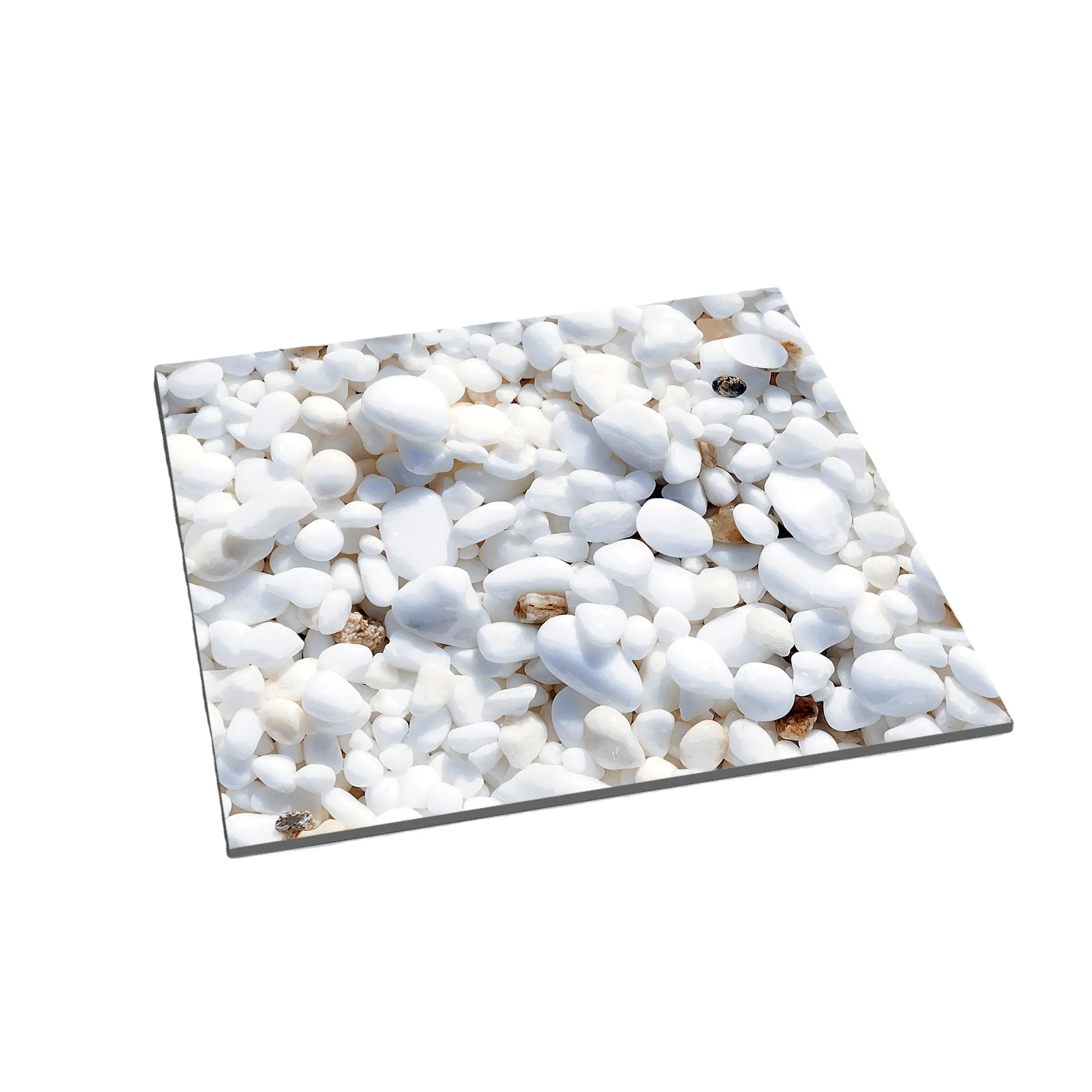 Hot selling product 3D inkjet exterior ceramic white and ivory floor tile 600x600 rustic design for hotel project