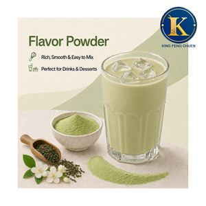 Mélange de poudre aromatisée au thé au lait et à la crème de jasmin, sachet de 1 kg, King Feng Chuen, certifié HACCP ISO22000, durée de conservation de 16 mois, TW - Product Image 1
