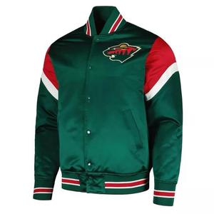 Blouson universitaire en polaire coupe-vent avec broderie personnalisée, 100 % laine, coupe régulière, logo surdimensionné, unisexe, style urbain, vente en gros - Product Image 1