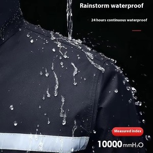 Impermeable de Alta Calidad para Hombre con Tiras Reflectantes, Traje de Motocicleta Impermeable, Conjunto de Chaqueta y Pantalones para Lluvia para <span class=keywords><strong>Trabajo</strong></span> al Aire Libre - Product Image 2