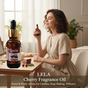 Huile parfumée à la cerise – Arôme sucré et fruité pour bougies, fabrication de savons, diffuseurs et projets de bricolage - Product Image 4
