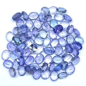 Tanzanite naturelle ovale 5x4mm, bleu violet, pierres précieuses en vrac, vente en gros, lot pour la fabrication de bijoux et la fourniture de pierres précieuses - Product Image 5