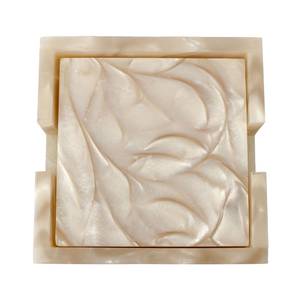 Molde de silicona personalizado OEM y ODM con forma de pétalo, bandejas antideslizantes, molde de resina para vasos, posavasos de silicona DIY para bebidas - Product Image 5