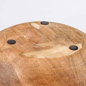 Tazón de Madera de Lujo Ecológico y Personalizable, Forma Redondeada, Superficie Natural Lisa, Estilo Americano, Vajilla para Fiestas y Cenas Elegantes - Product Image 2