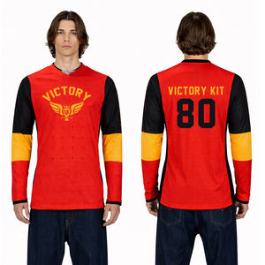 Maillot de motocross personnalisé à manches longues, respirant, pour moto tout-terrain, course MX, vêtements de sport pour moto - Product Image 1