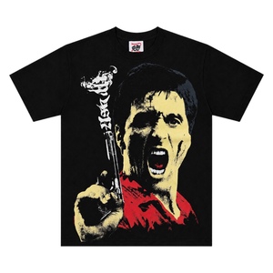 เสื้อยืดโทนี่ สตรีทแวร์ ผู้ชาย ผ้าฝ้ายเจอร์ซีย์ 100% คอกลม แขนสั้น ทรงหลวม พิมพ์ลายตัวอักษรด้านหน้า พิมพ์ซิลค์สกรีน น้ำหนัก 180 กรัม - Product Image 1