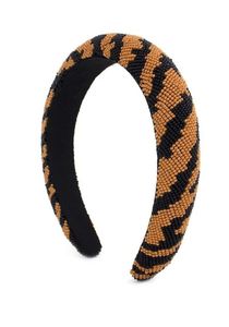 Diadema de tela personalizada con cuentas de semilla, mano de Hamsa y ojo turco, azul oscuro, anudada, para mujer, turbante de moda, accesorio para fiesta - Product Image 6